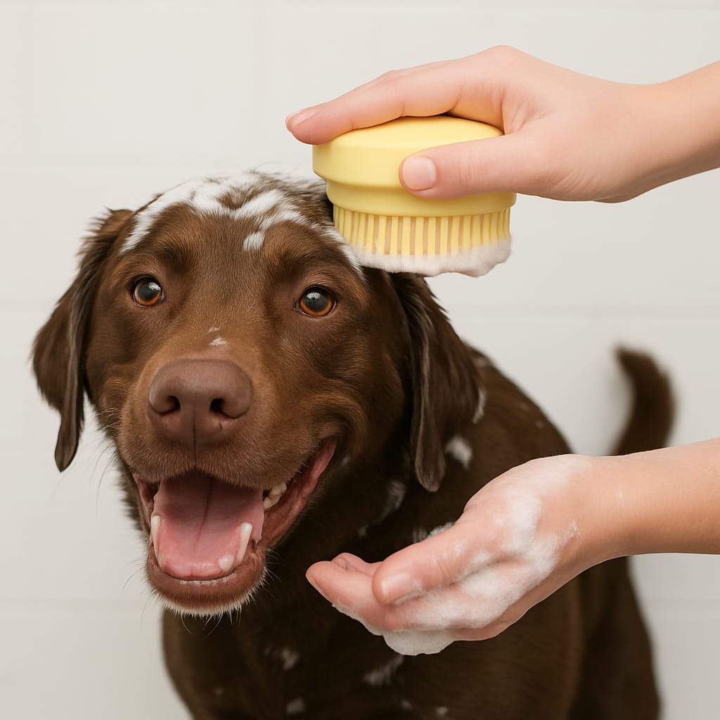 BATH BUDDY - Spazzola 2 - in - 1 in silicone per il bagno - Petnity Store